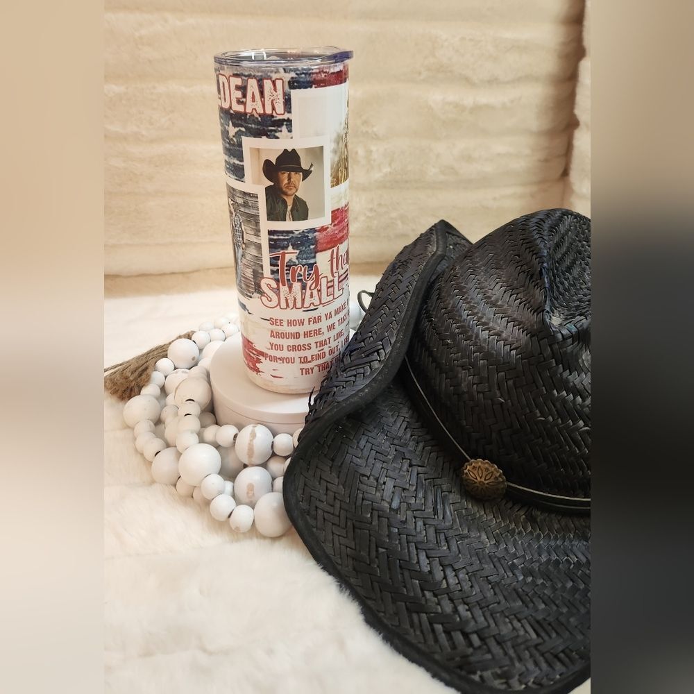 Jason Aldean Tumbler with Straw - Picture 3 of 8